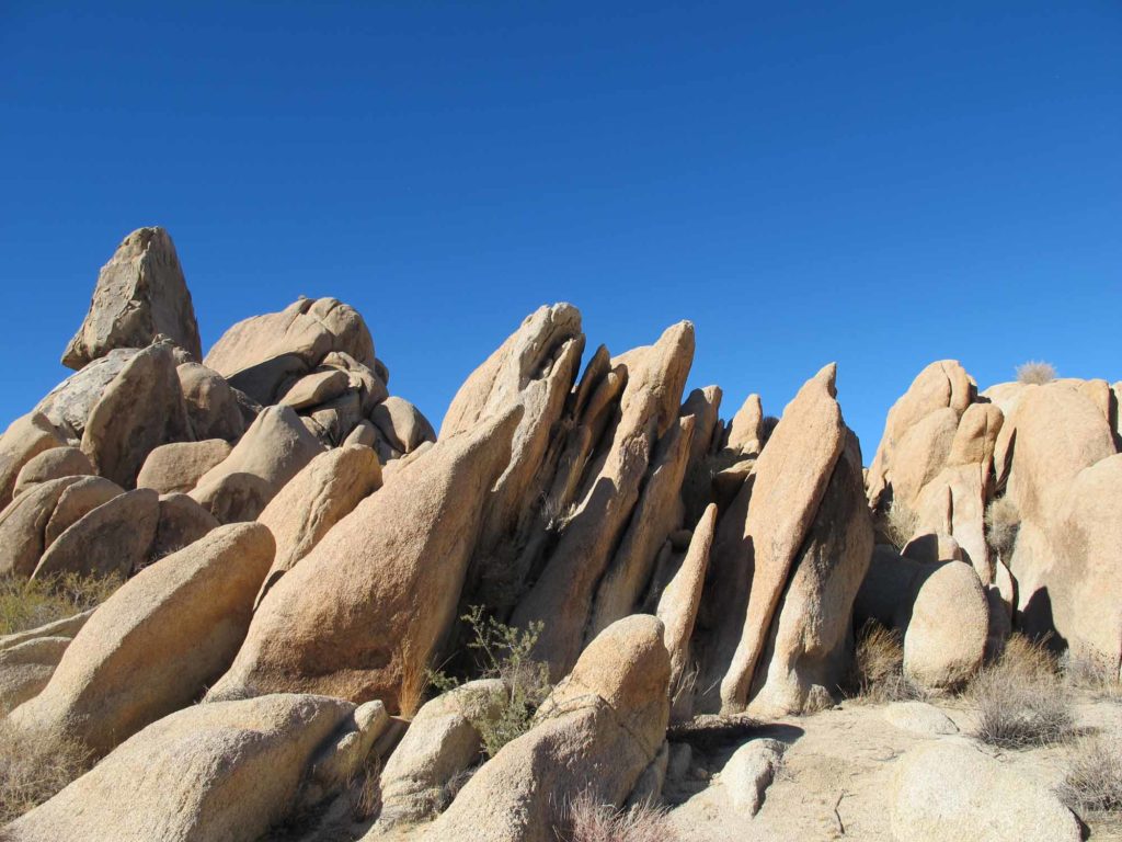 rocks with blue sky